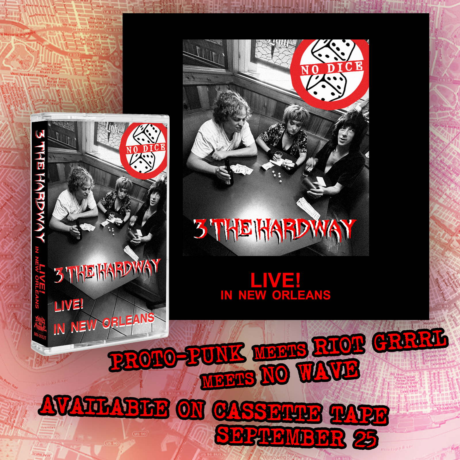 Proto-punk meets riot grrrl meets no wave. Available on cassette tape September 25.