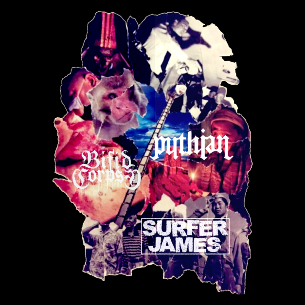 Bifid Corpse - Surfer James - Pythian split album cover